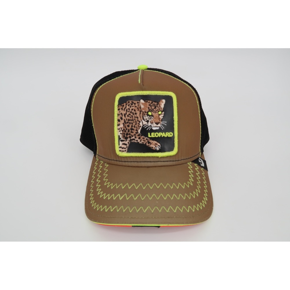 Goorin Bros Leopard Nightcap Trucker Hat Mens Brown The Farm Snapback Cap